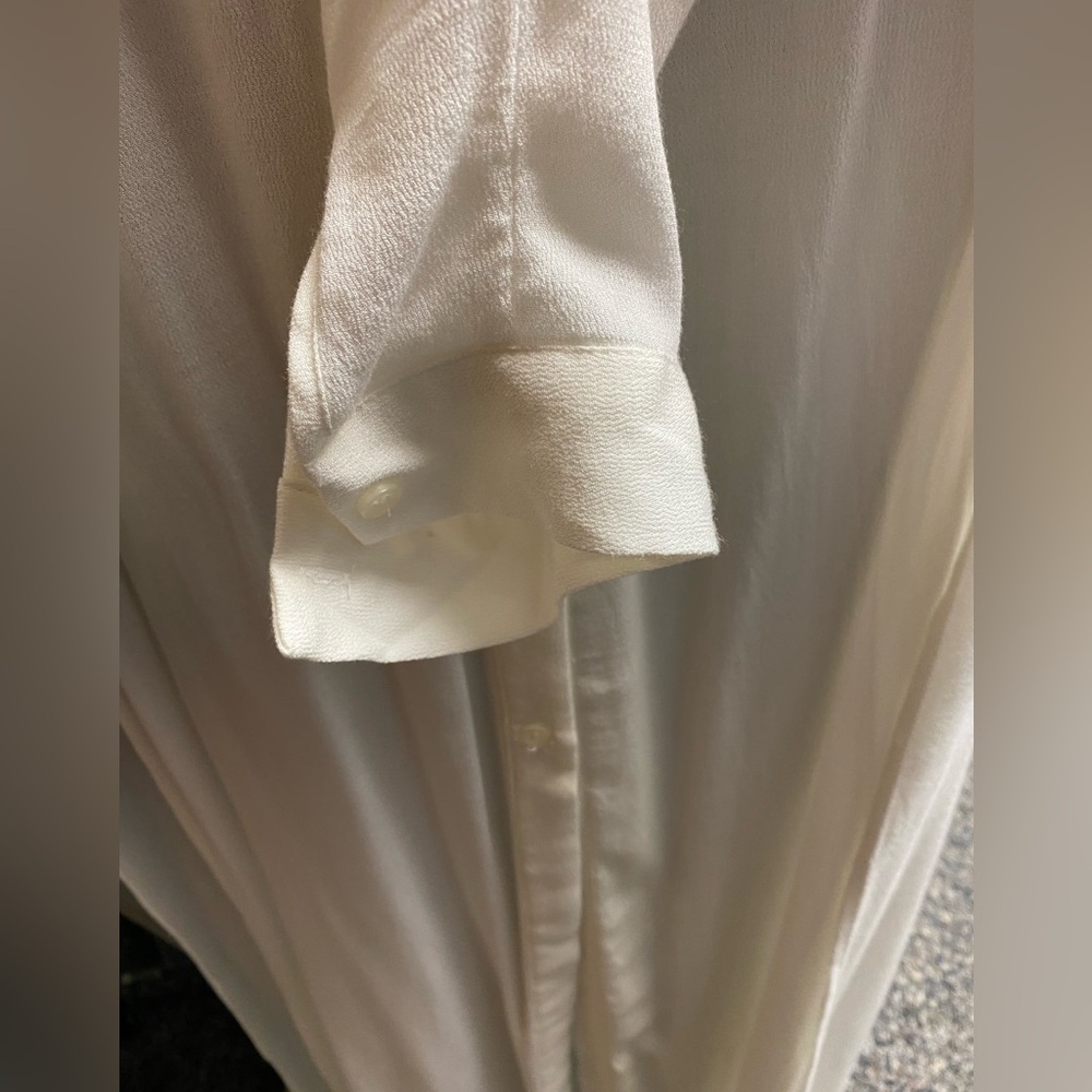 PQLA Ivory Button-Front Shirt Dress - Picture 6 of 10